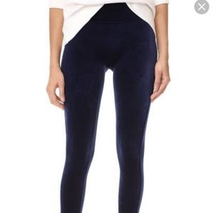 SPANX VELVET NAVY blue NWT leggings